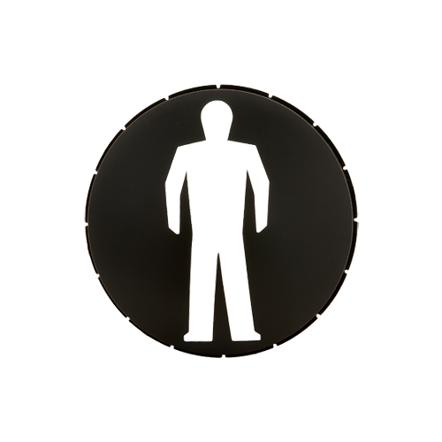 Sjabloon Fiets Pijl Links Tbv Led Module 3